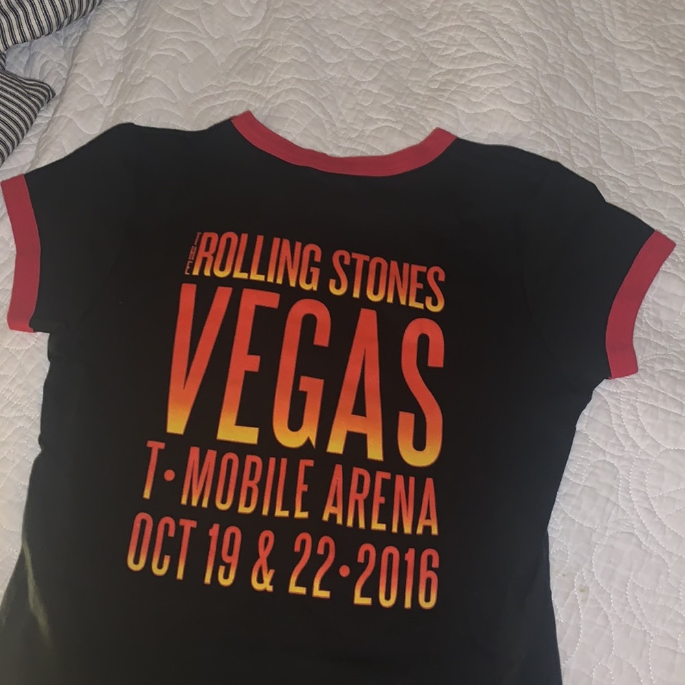 Red Rolling Stones Ringer T-Shirt - Picture 2 of 4